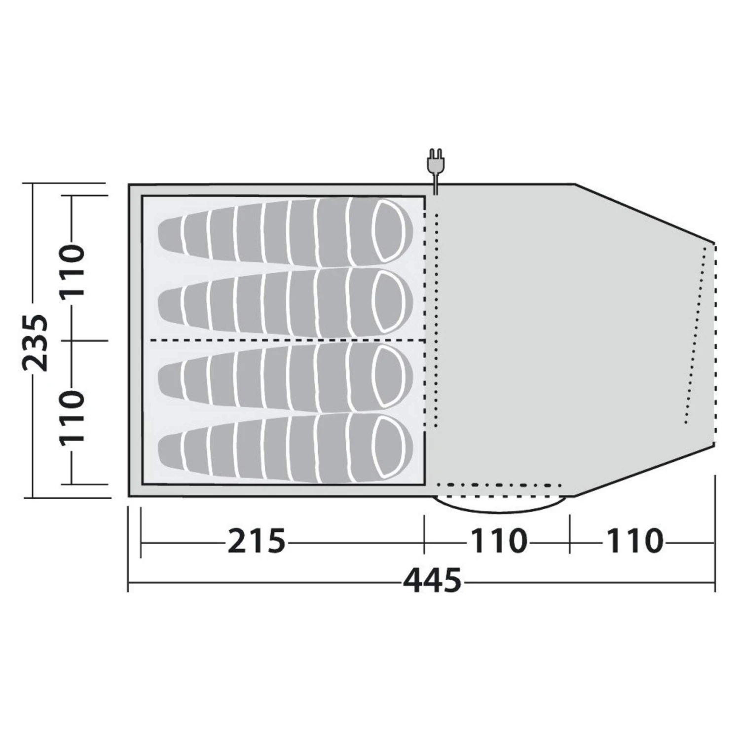 Robens DOUBLE DREAMER 4 - Tunnelzelt – Bild 4